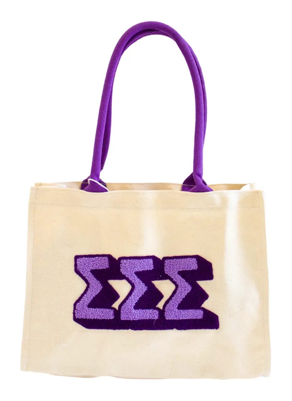 Sorority Chenille Tote