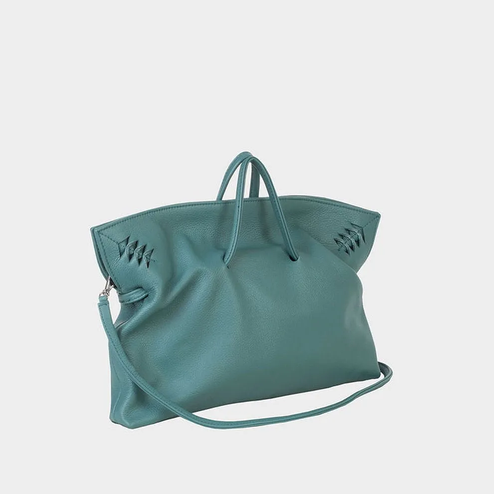 Swan Clutch Deep Aqua