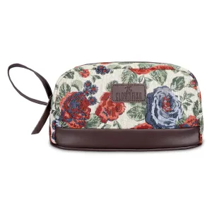 The Clownfish Travel Pouch Toiletry Bag Shaving Kit Bag for Men Toiletry Bag for Women Toiletry Bag for Men Travel Kit for Men Travel Pouch for Men Travel Kit Jolly Series (Red-Floral)