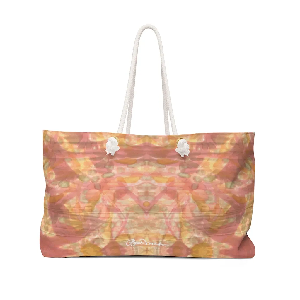 Watercolor Smudge Weekender Bag