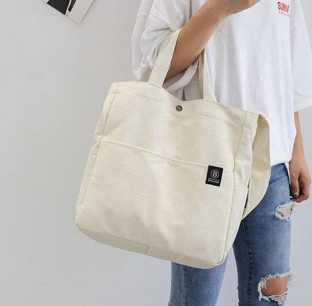 Wide Shoulder Straps Canvas Tote Bag | Handbag | Crossbody Bag | Shoulder Bag