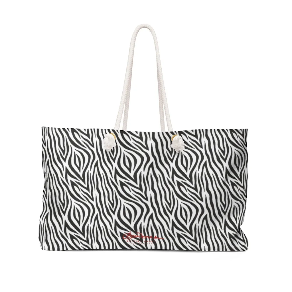 Zebra Weekender Bag