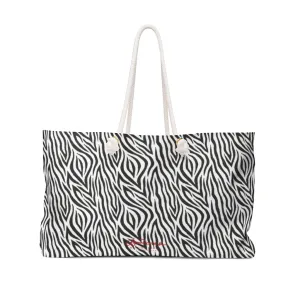 Zebra Weekender Bag